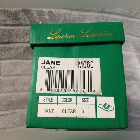 Lauren Lorraine Jane Clear Rhinestone Embellished Jelly Sandal Size 6 - Picture 10 of 10